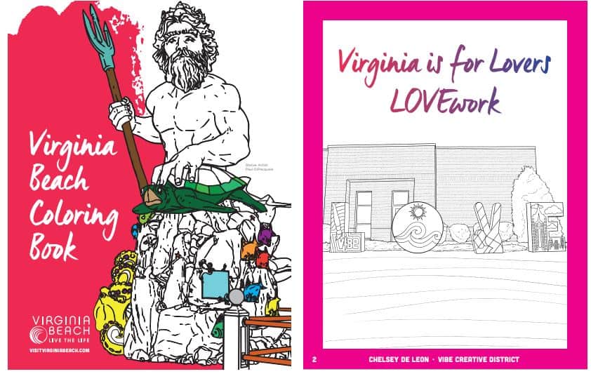Visit Virginia Beach Coloring Book - ViBe Creative District